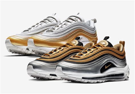 nike air max 97 gold silber|air max metallic silver bubble.